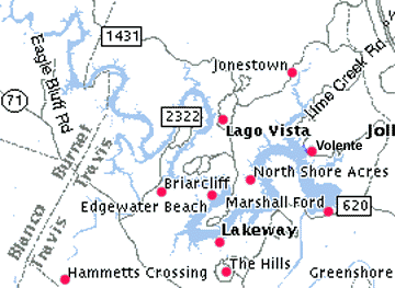 Lake Travis Map