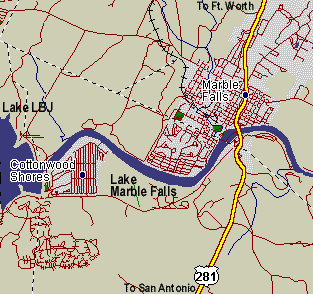 Inks Lake Map